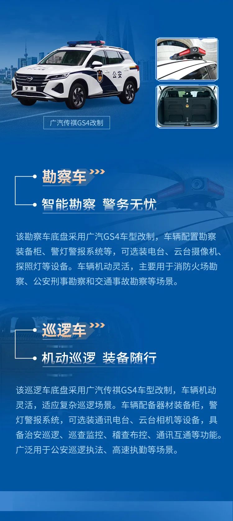 光荣使命 警务先锋—赢多多定制轻型特种车辆系列