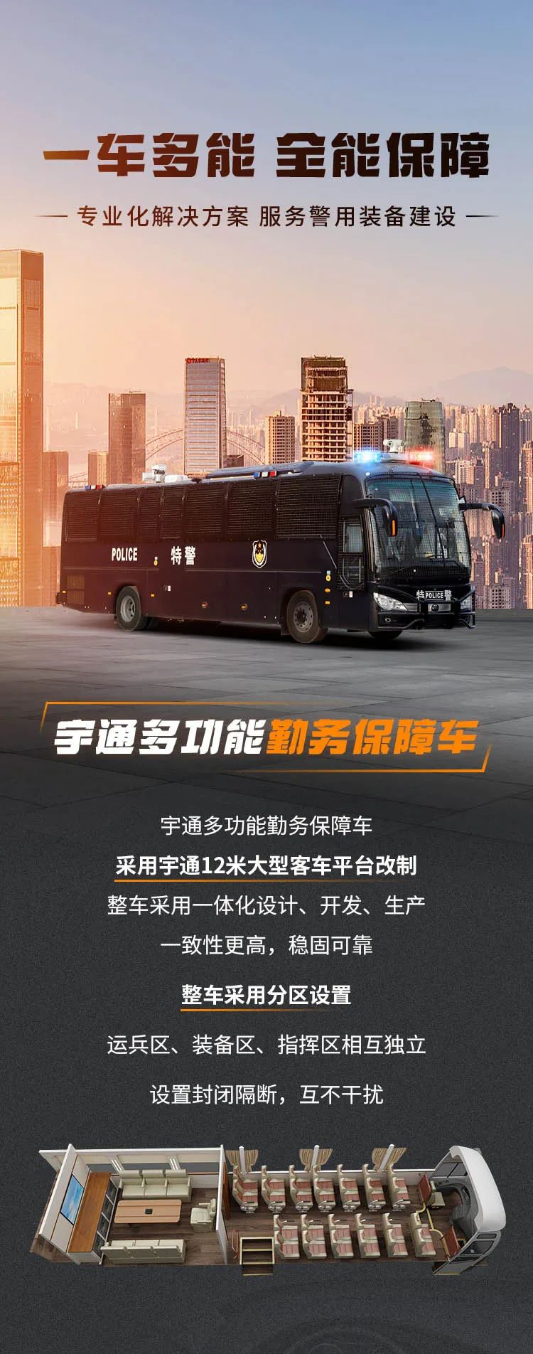 赢多多多功能勤务保障车一车多能，专业服务警用装备建设！