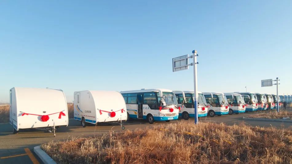 交车！赢多多考试车批量交付吉林省白城市公安局交管部门